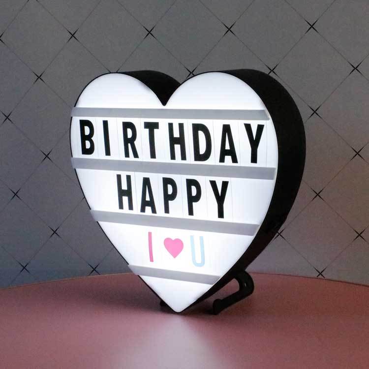 Modern Minimalist Night Light with Interchangeable Letter Plates and Geometric Design Customizable DIY Valentine's Day Atmosphere Lamp - Get Photo Blanket