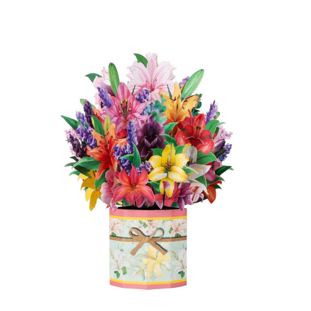 Flower Bouquet Card 3D Greeting Card Mother's Day Gifts for Mum - Get Photo Blanket