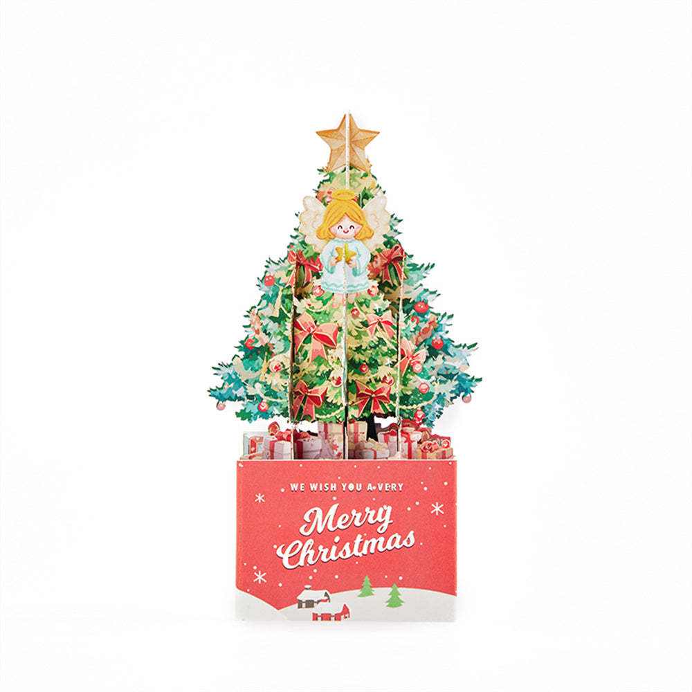 Christmas 3D Pop Up Card Christmas Tree Box Greeting Card - Get Photo Blanket