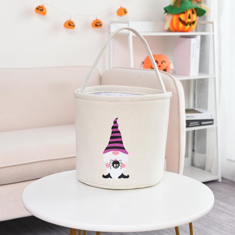 Trick or Treat Bucket Bag Halloween Basket Collapsible Storage Tote Bag - Get Photo Blanket