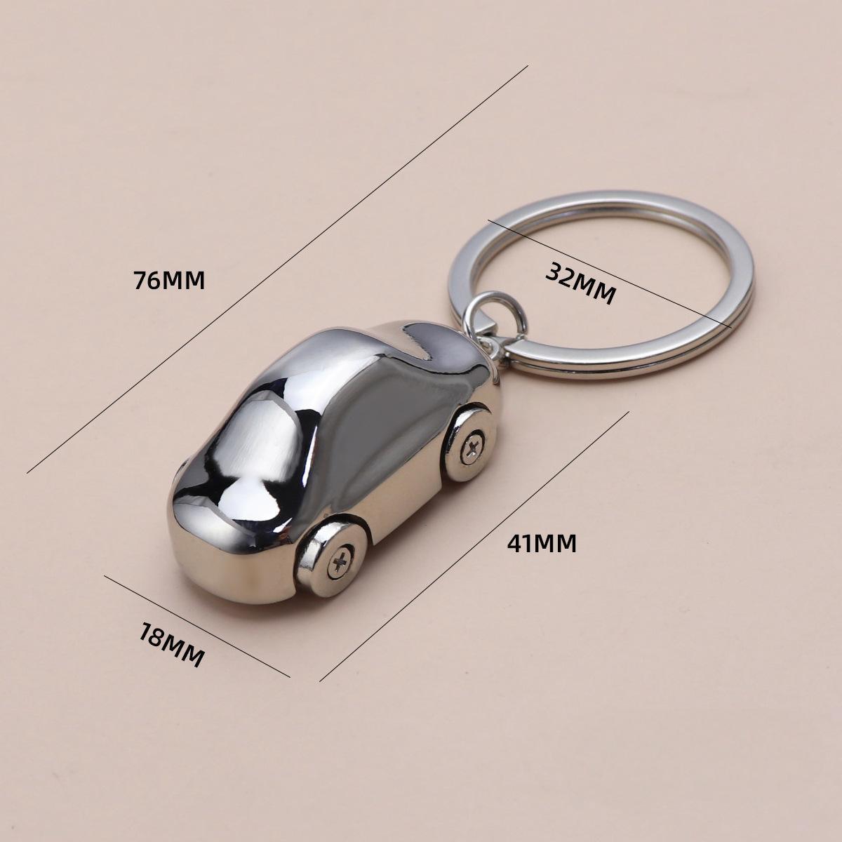 German Car Model Keychain Silver
