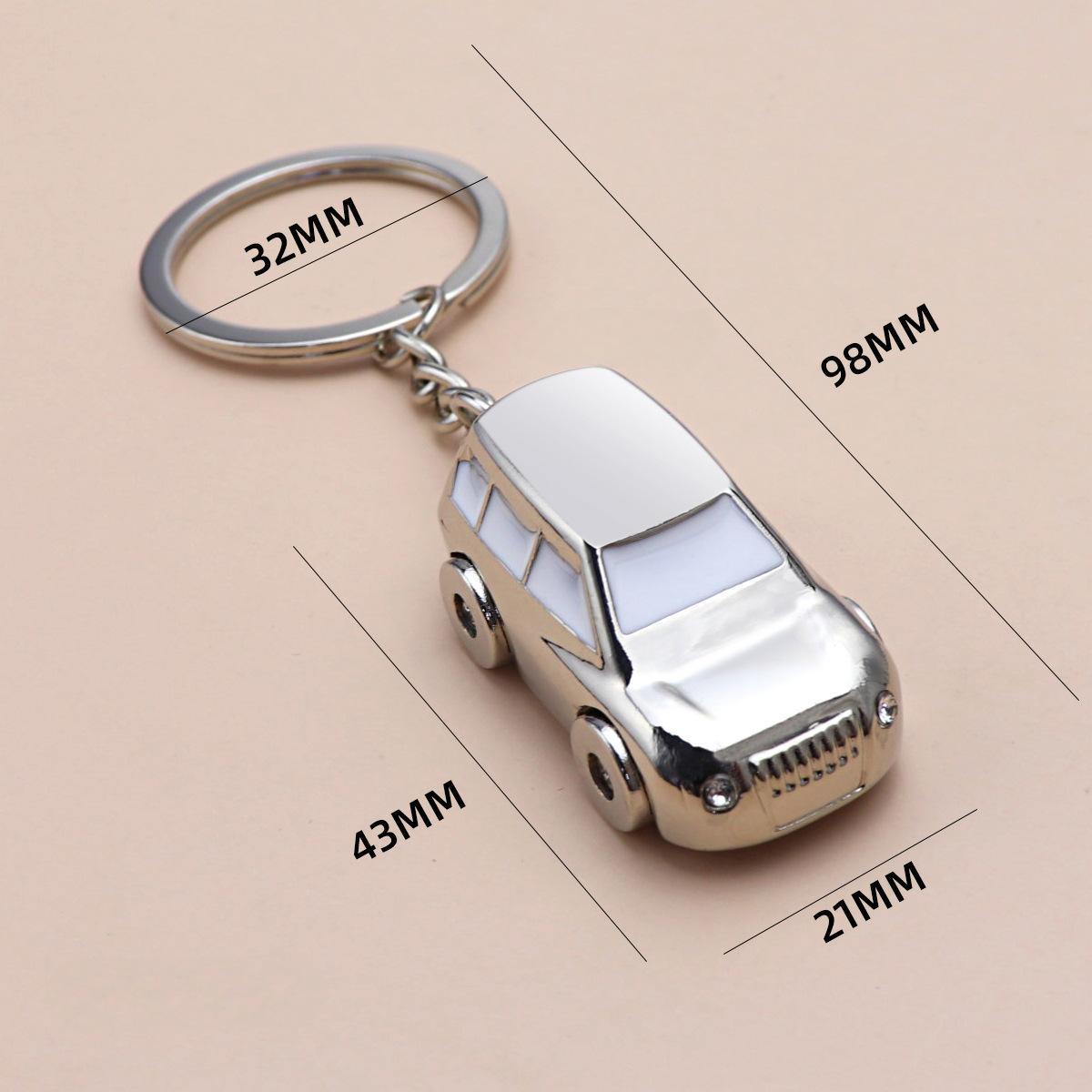 SUV (Sport Utility Vehicle) Model Keychain Silver