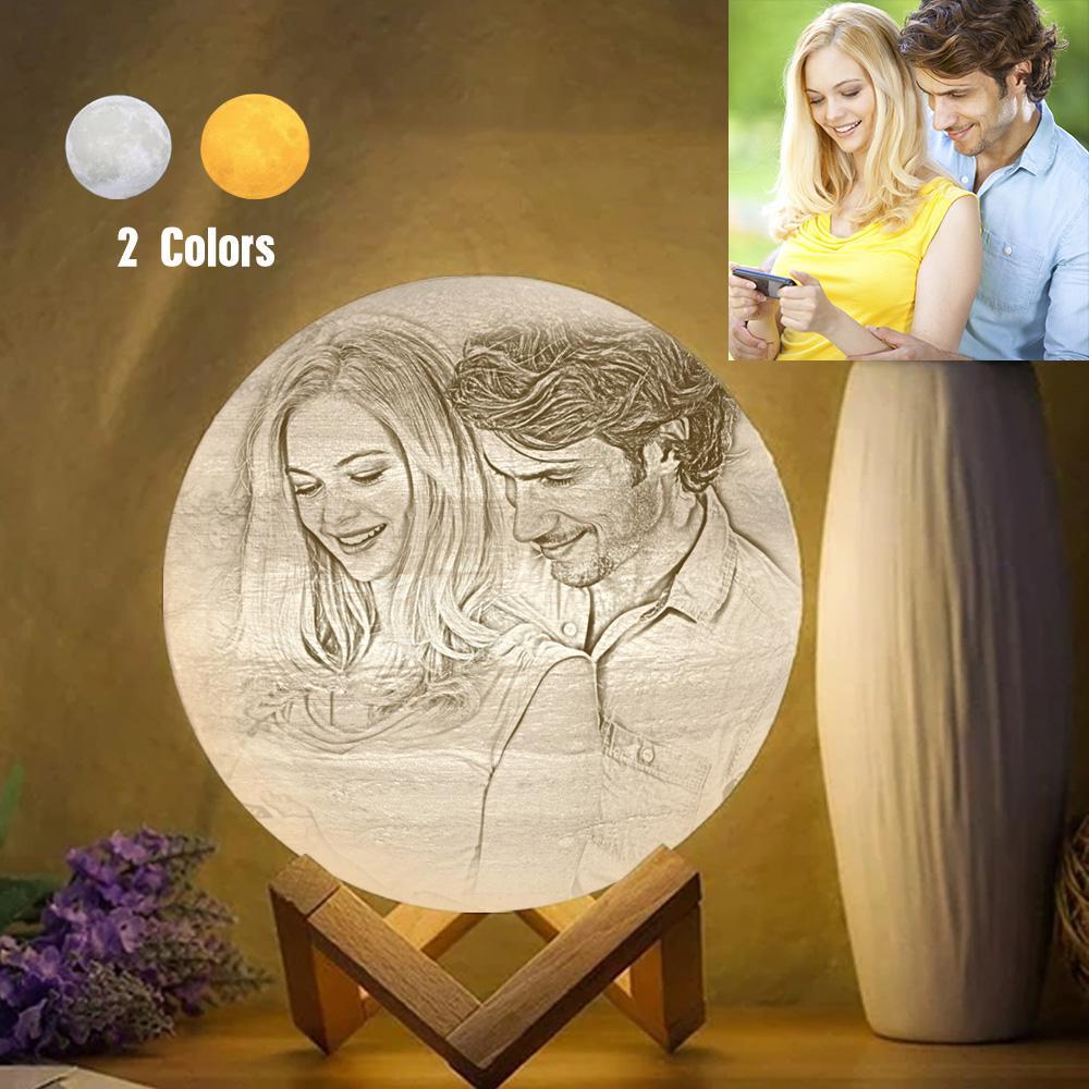 Custom Creative 3D Printed Jupiter Lamp Personalized Gift For Lover - Touch Two Colors (10-20cm)