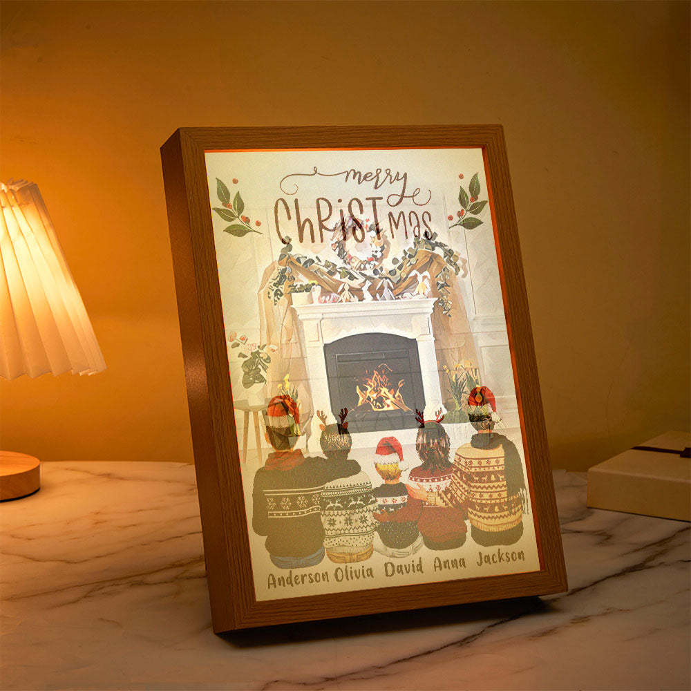 Custom Lamp Personalized Family Member Image Clip Art Light Christmas Gifts - Get Photo Blanket