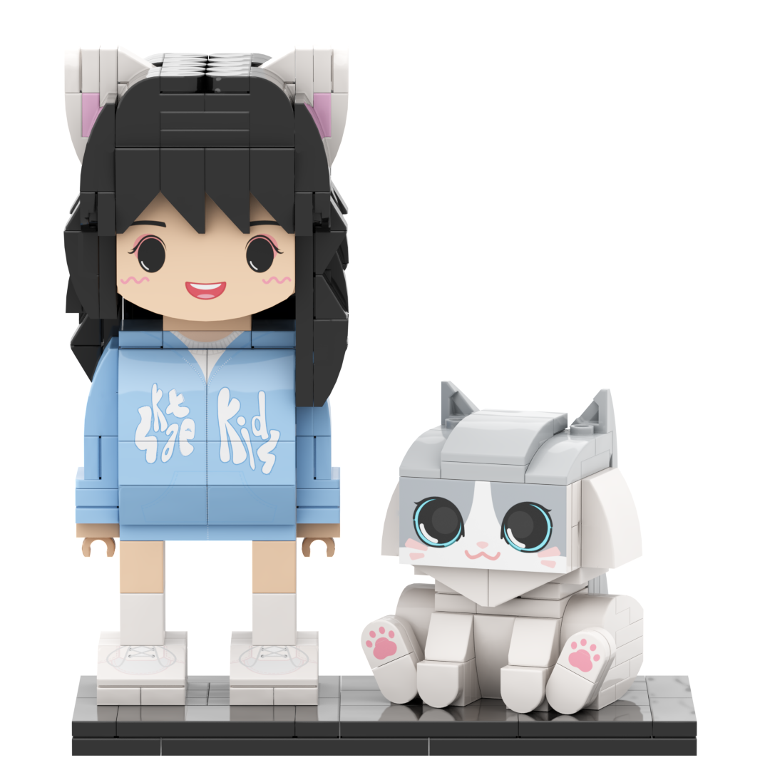 Personalized Fully Body People Sitting With Dog Pets Lovers Gifts - Get Photo Blanket