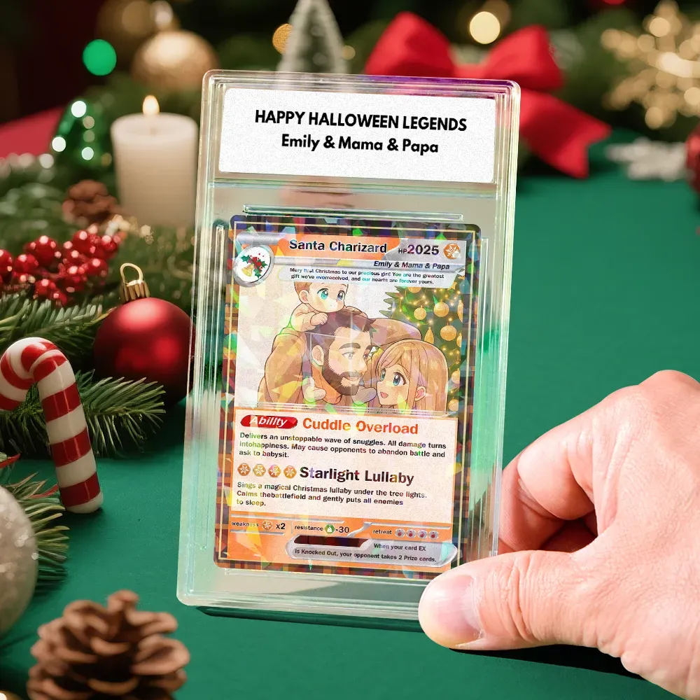 Custom Anime Trading Card | Personalized Collectible Card with Your Photo & Name | Unique Gift for Fans & Couples - Get Photo Blanket