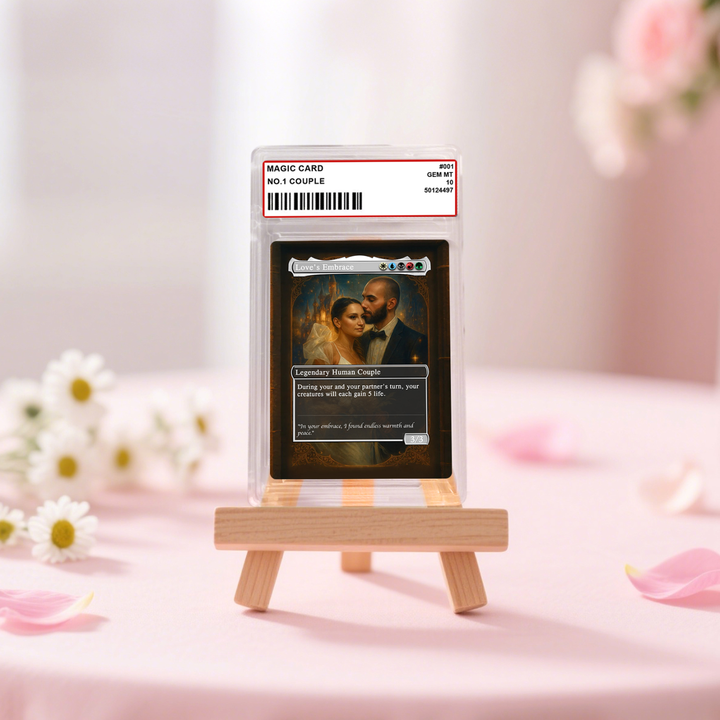 Custom Anime Couples Magic Card Personalized Photo Magic Anime Card Anniversary Gift for Couples - Get Photo Blanket
