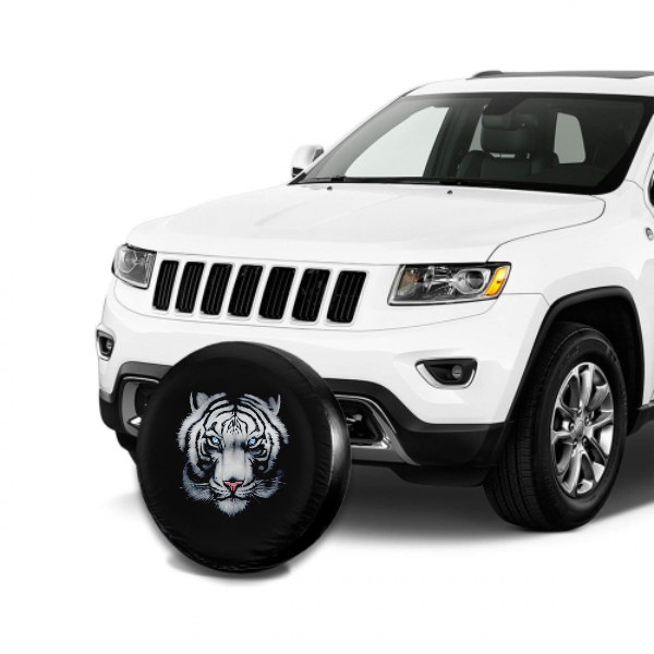 Tiger Head Spare Tire Cover For SUV - MyFaceTshirt