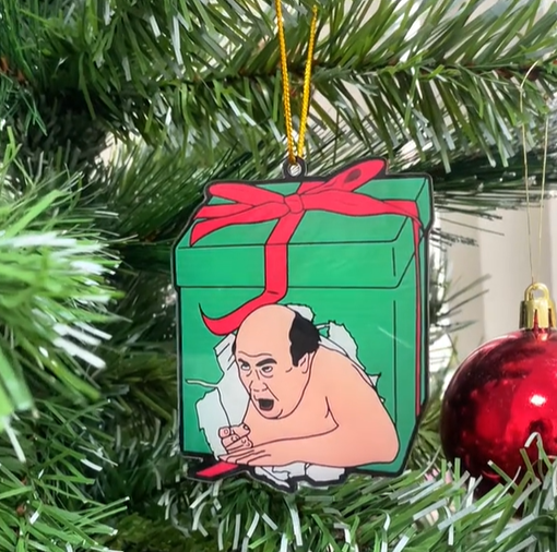 Hanging Frank Reynolds Keychain / Christmas Ornament  - It's Always Sunny in Philadelphia