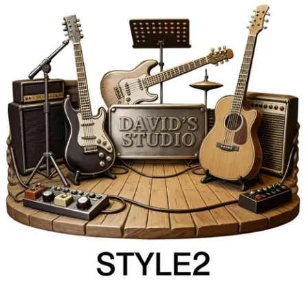 Personalized Guitar Studio Rock Glass with Name - Custom Birthday Gift for Guitarists & Music Lovers