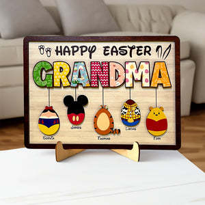 Personalized Gifts For Grandma Wood Sign Happy Easter