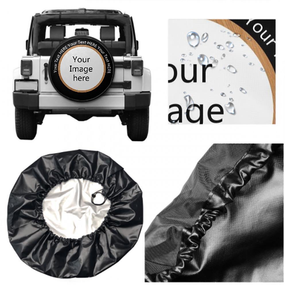 Custom Image & Text Spare Tire Cover for RV