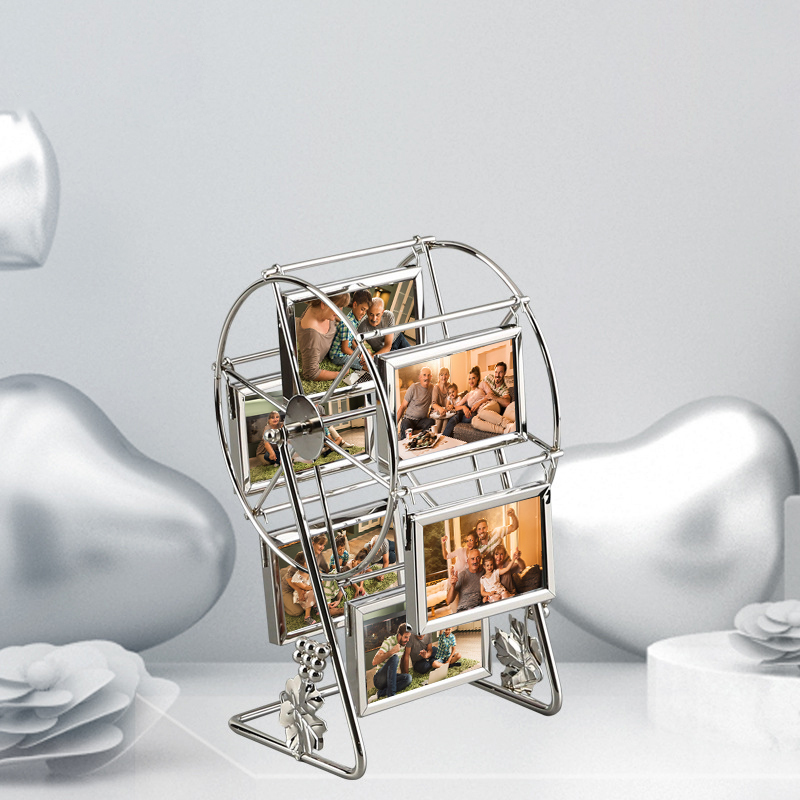 Custom  Rotating Photo Frame Personalized Photo Desktop Photo Reel Photo Box Christmas Gifts