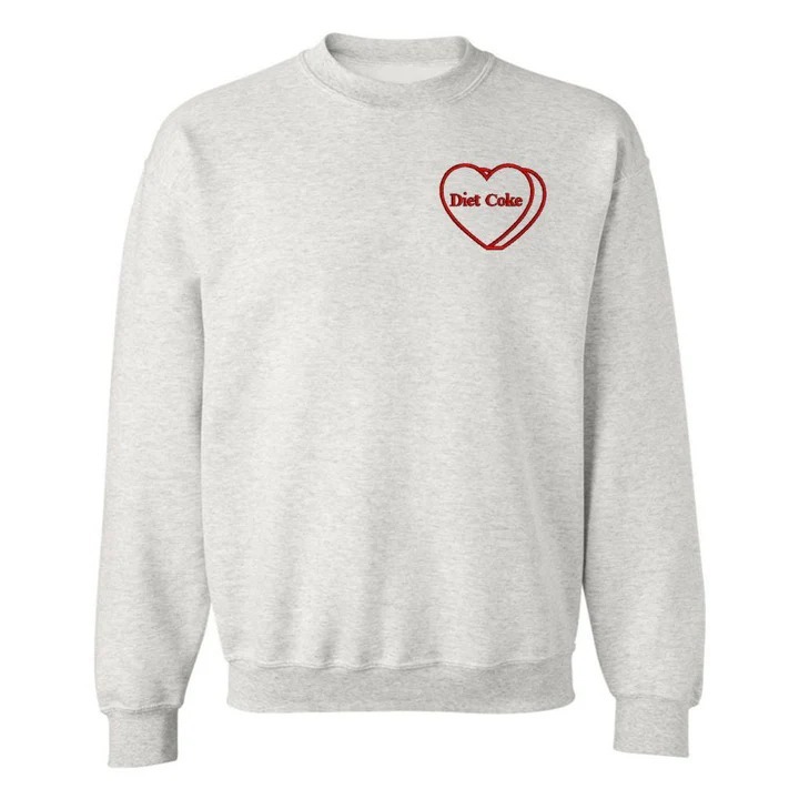 'Diet Coke Candy Heart' Crewneck Sweatshirt