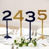 Table numbers for weddings and celebrations