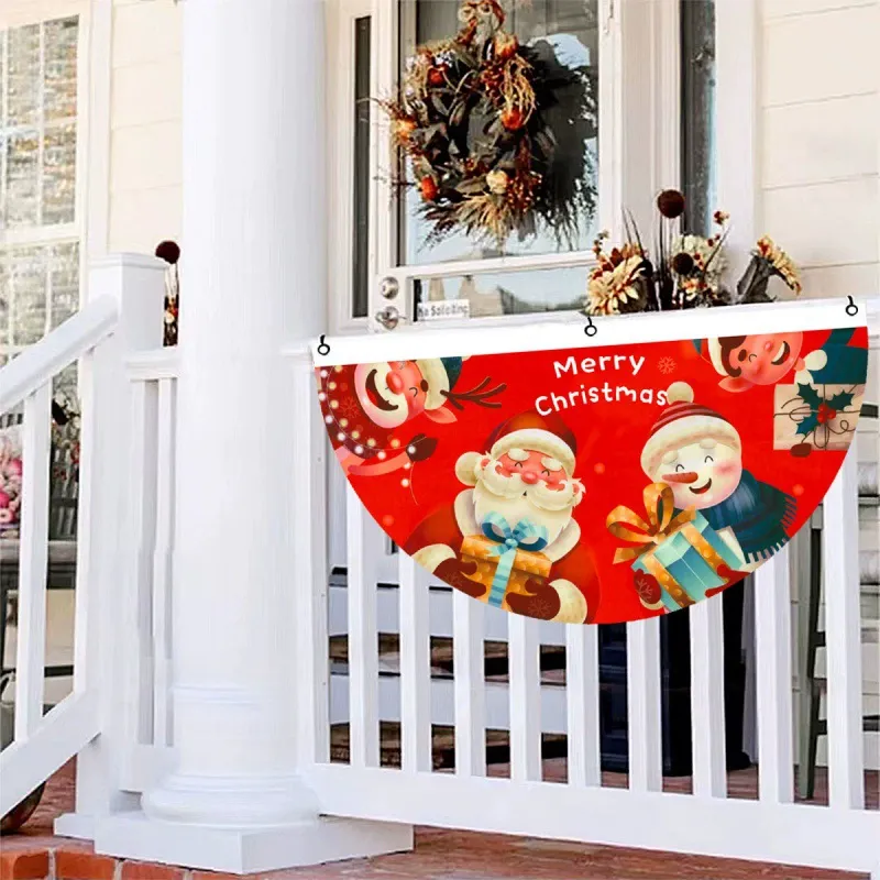 Snowman Fan Christmas Flag: Festive Holiday Banner