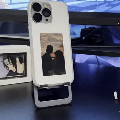 Personalized Custom Phone Case with E Ink Display Special Gift Idea Unique DIY Design - Get Photo Blanket