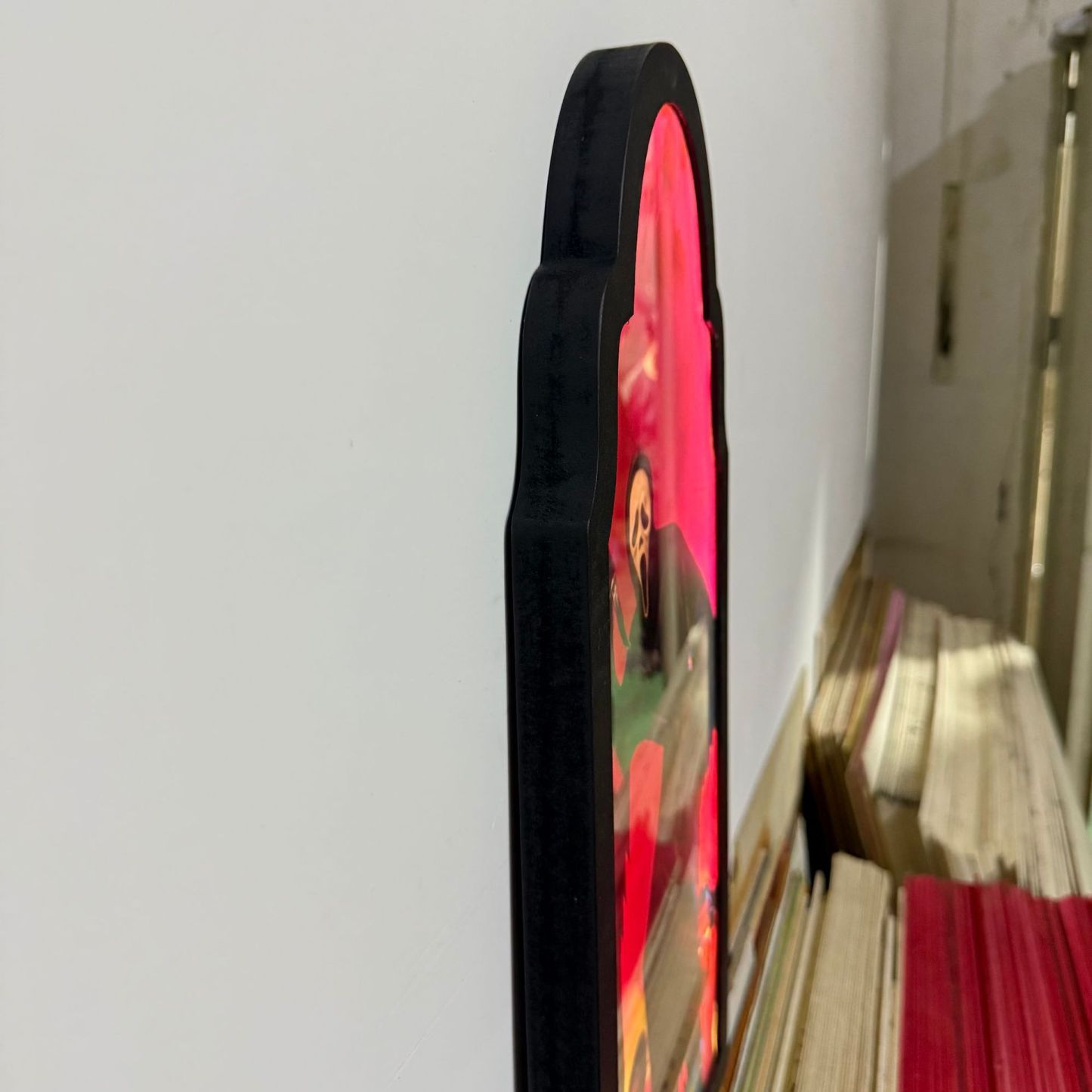 Halloween Ghost Mirror ~ Ghost stays on