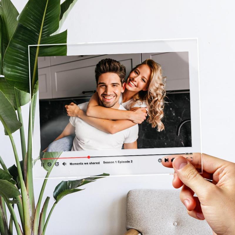 1pc Custom Couple Picture Plaque, Personalzied Movie Photo Plaque,Custom Couple Photo Gift