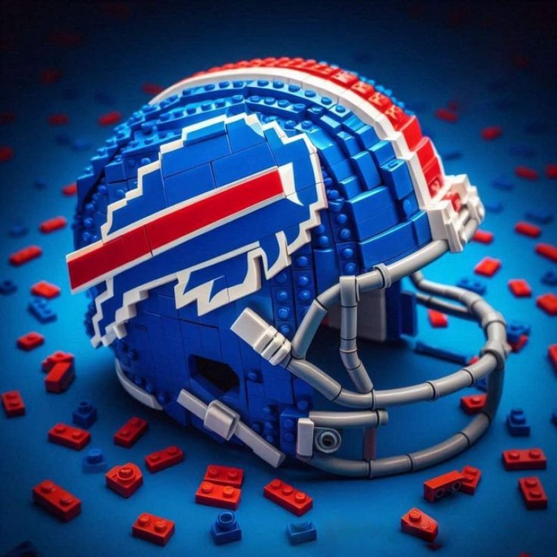 Custom Brick Sports Gear Display Set Personalized Team Sports Gear Brick Build Made From Your Uploaded Images - Get Photo Blanket