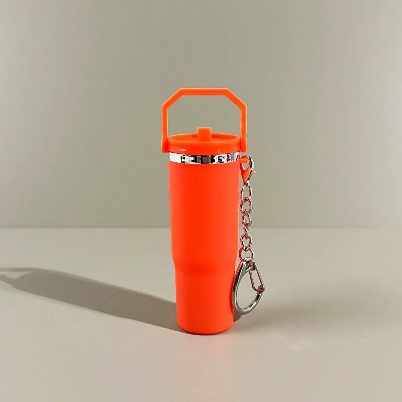 Mini Tumbler Keychain with Detachable Lipstick and Lip Gloss Storage
