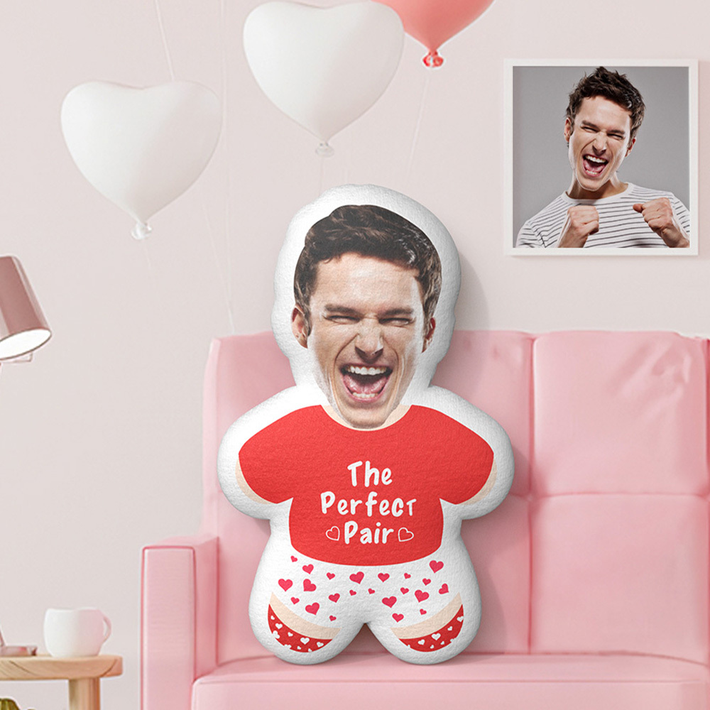 Custom Minime Throw Pillow THE PERFECT PAIR Personalized Photo Minime Pillow For Valentine's Day - Get Photo Blanket