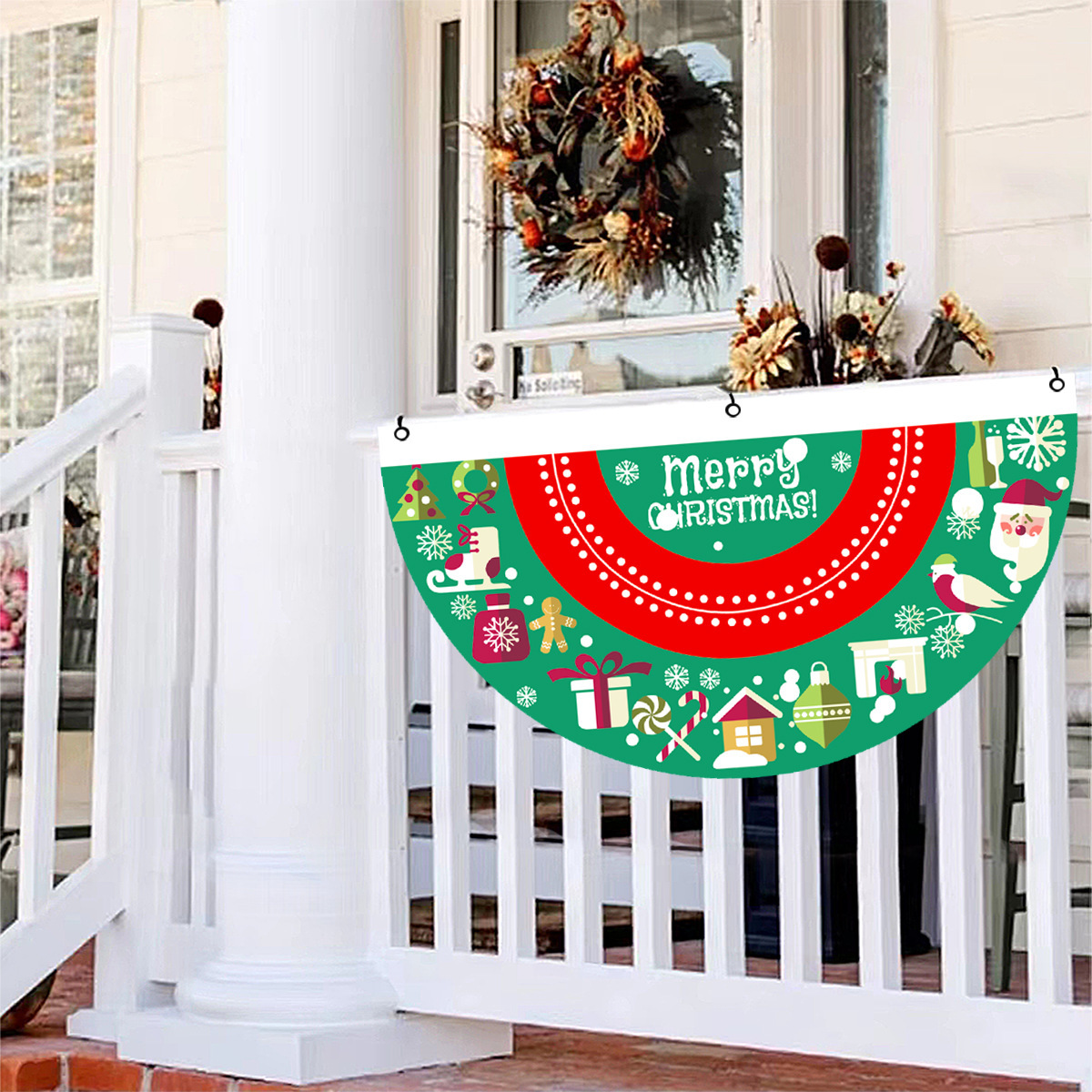 Snowman Fan Christmas Flag: Festive Holiday Banner