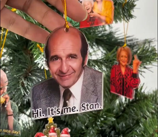 BETTY WHITE Christmas Ornament | Betty White Flipping the Bird | Funny Xmas Ornament | Funny Gift | White Elephant Gift | Golden Girls Gift