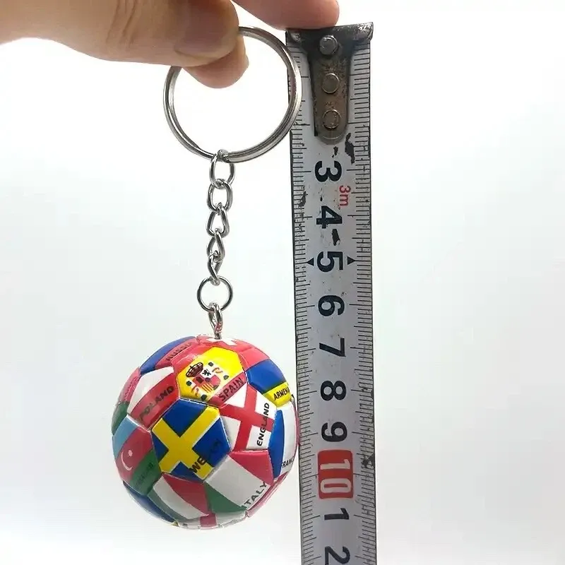 Football Key Chain Flag Soccer Pendant KeyChains Fan Souvenirs Gifts