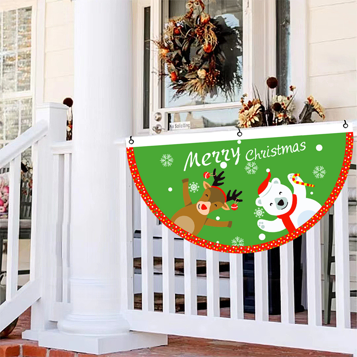 Snowman Fan Christmas Flag: Festive Holiday Banner