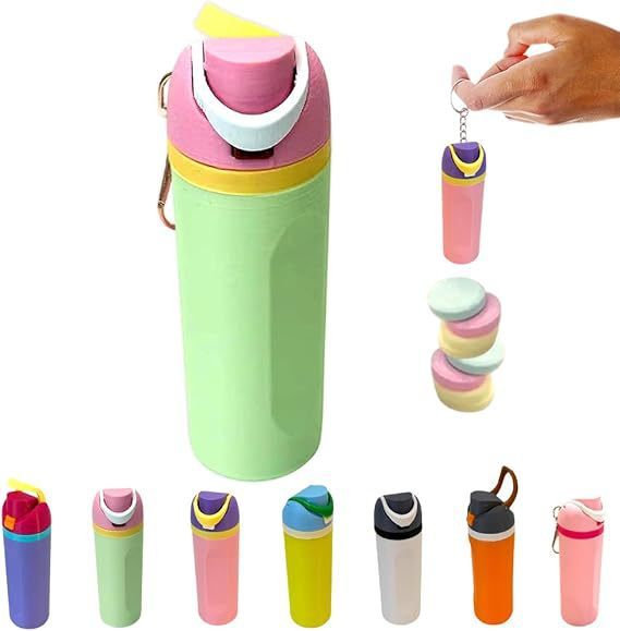 Mini Water Bottle Keychain, Trendy Bottle Keychain, Water Bottle Charms, Cute Charms for Handbags Backpack