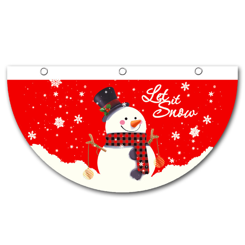 Snowman Fan Christmas Flag: Festive Holiday Banner
