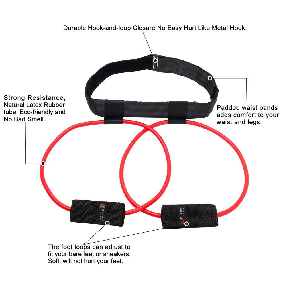 Fitness Booty Bands Set Resistance Bands for Butt Legs Muscle Training Adjust Waist Belt