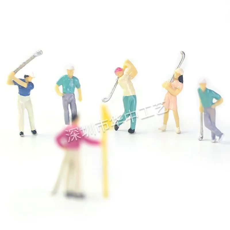 Namalu 14 Pcs 1: 25 Scale Miniature People Figurines Mini Architectural Plastic Small Dollhouse Figures Tiny Painted Model Train People for Projects Diorama Village (Mixed Color)