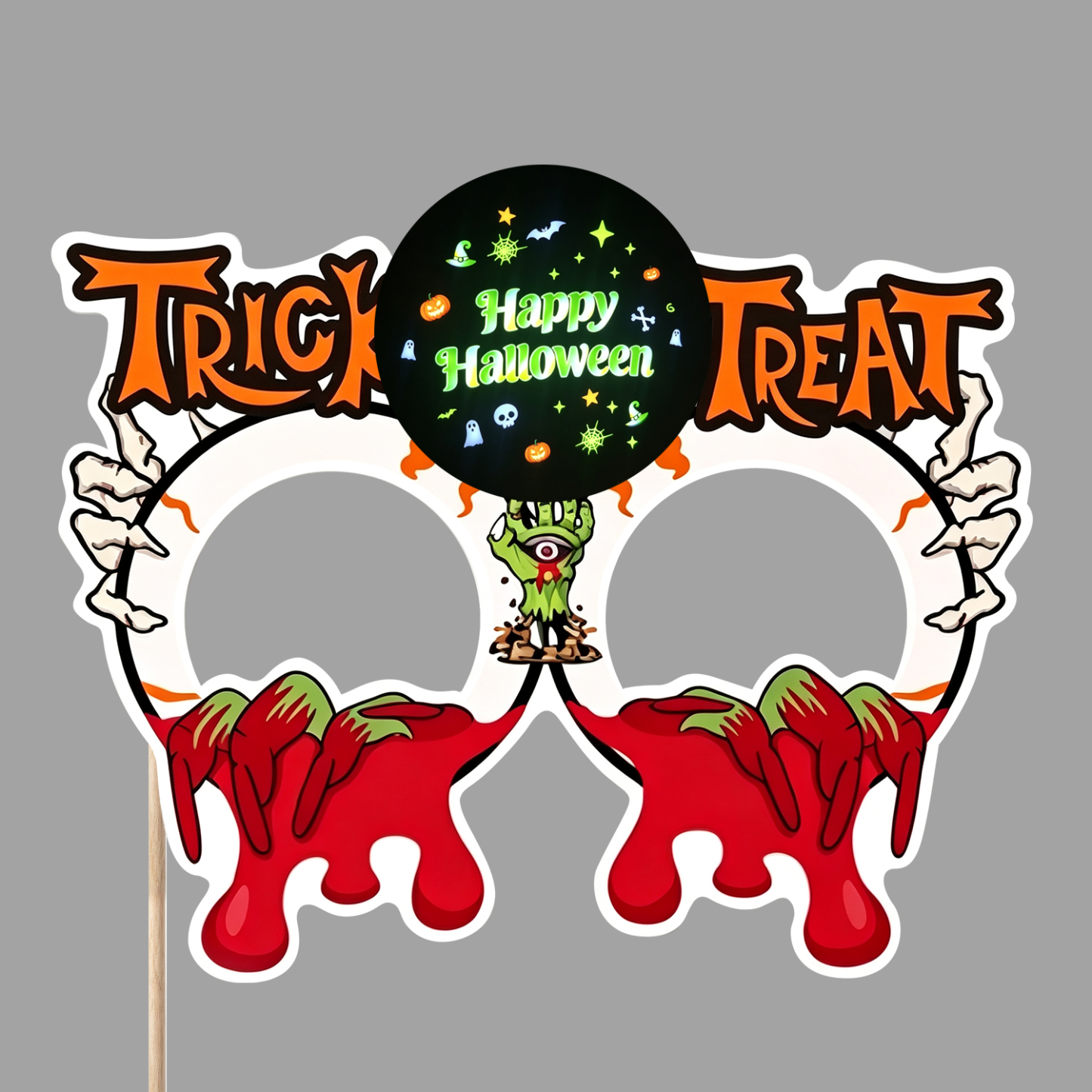 Halloween Light-Up Photo Prop Card – Glowing Festival Party Decoration for Spooky Photos and Holiday Celebrations - Get Photo Blanket