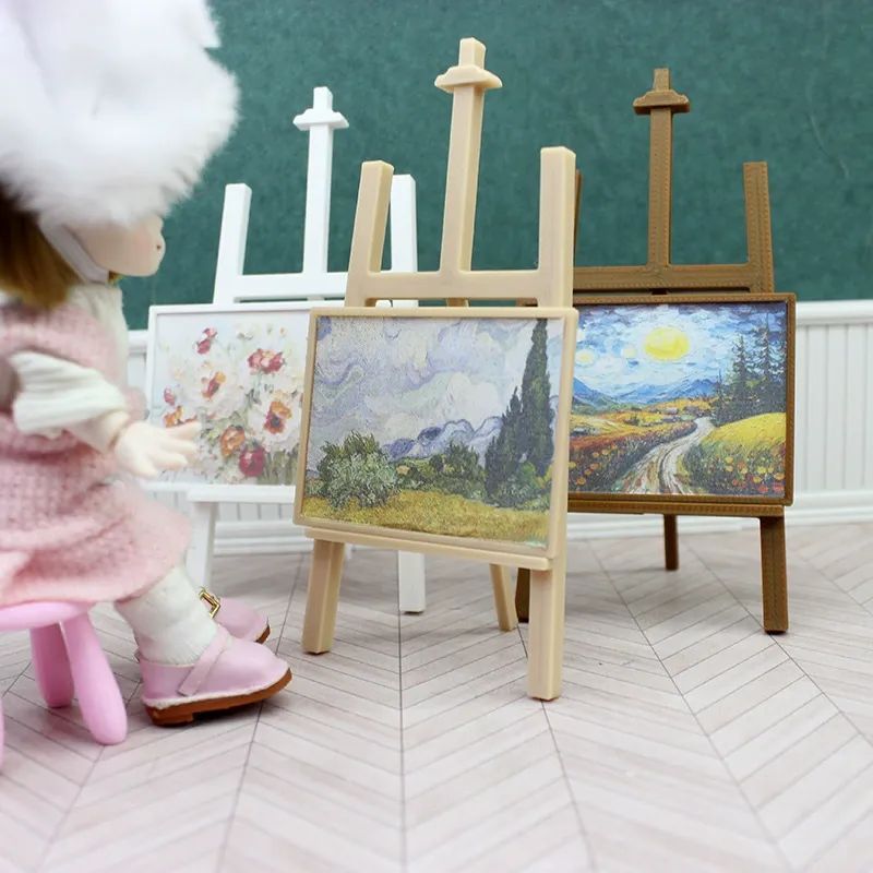 Dollhouse Painting Toys Model, Miniature