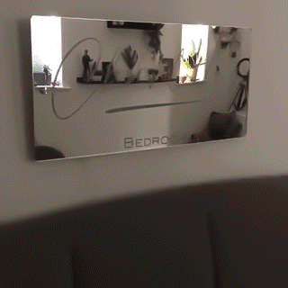 Personalized Name Mirror Sign Custom LED illuminated Light-Up Bedroom Sign Romantic Presents
