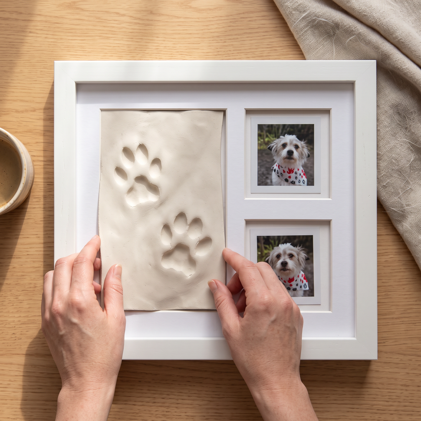 Personalized Pet Paw Print Keepsake Frame – A Cherished Memory of Your Beloved Pet