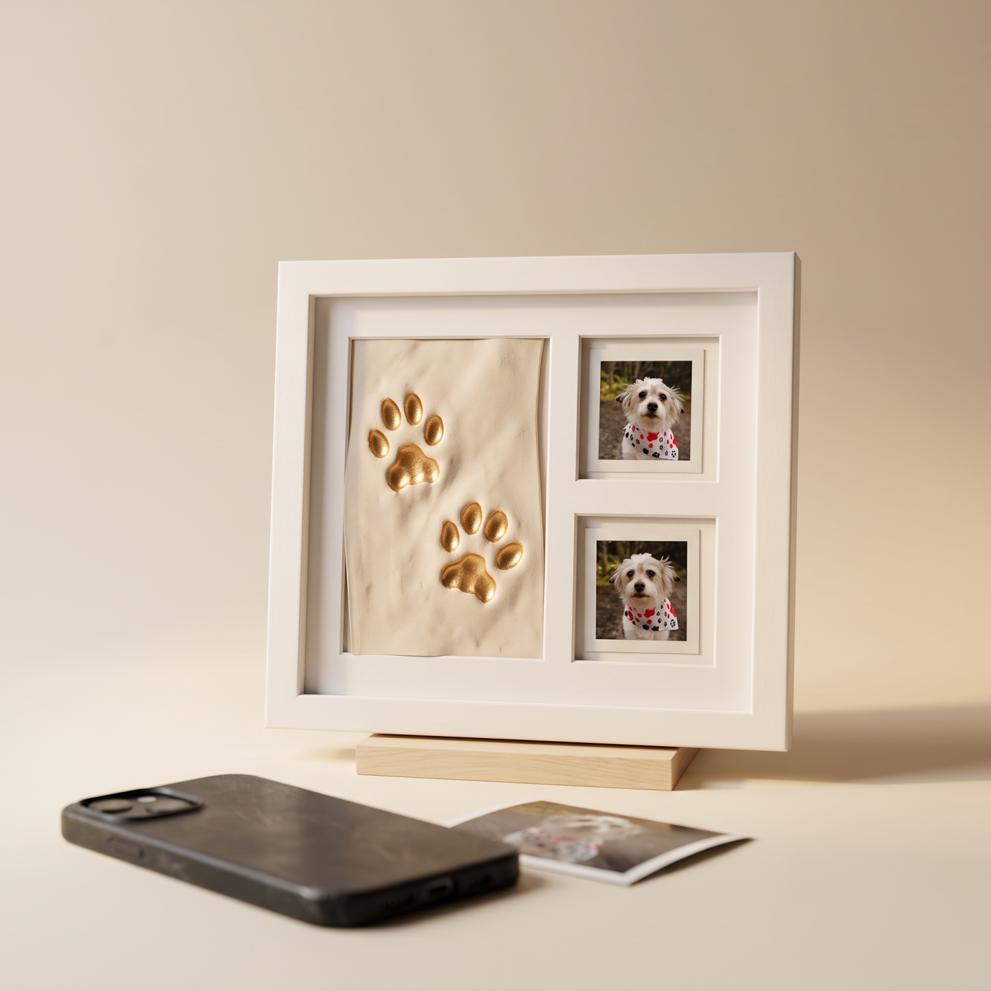 Personalized Pet Paw Print Keepsake Frame – A Cherished Memory of Your Beloved Pet