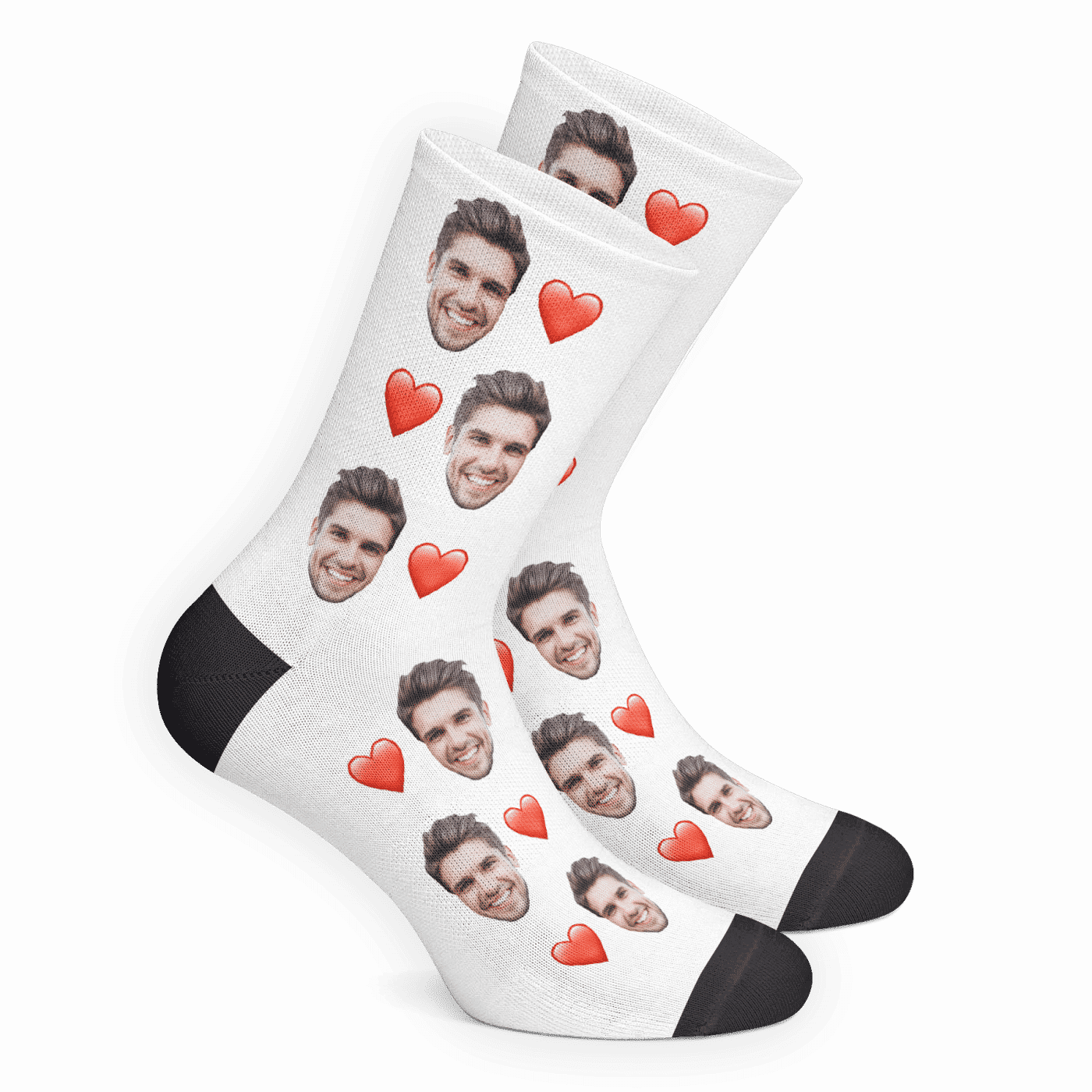 Custom Heart Socks - Getphotoblanket