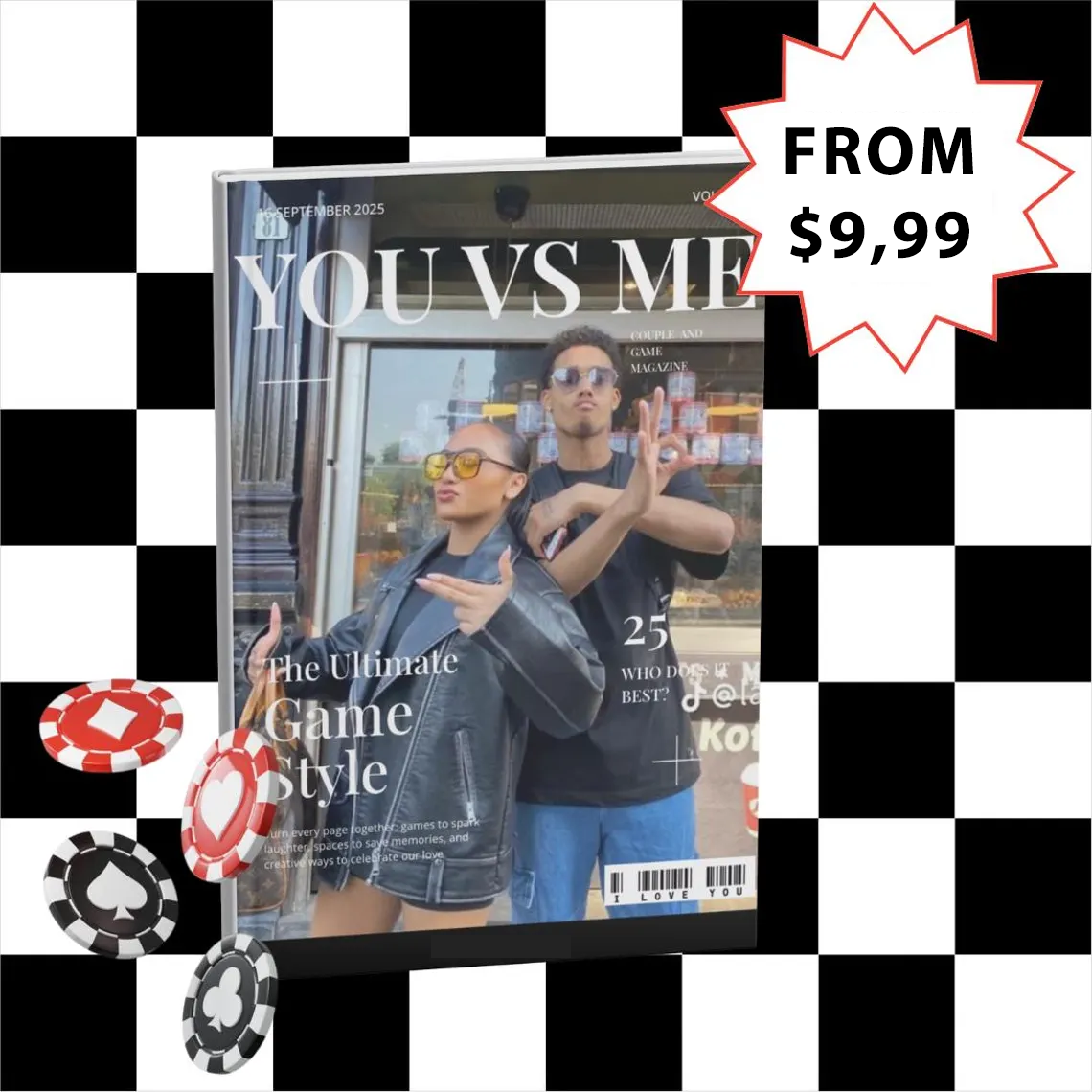 Personalized OUR LOVE STORY Magazine Cover for Couples on Valentine's Day, Custom Couple Newspaper Canvas, Romantic Love Story Gift, Wedding Gift, Anniversary Keepsake, Couple Gift - Get Photo Blanket