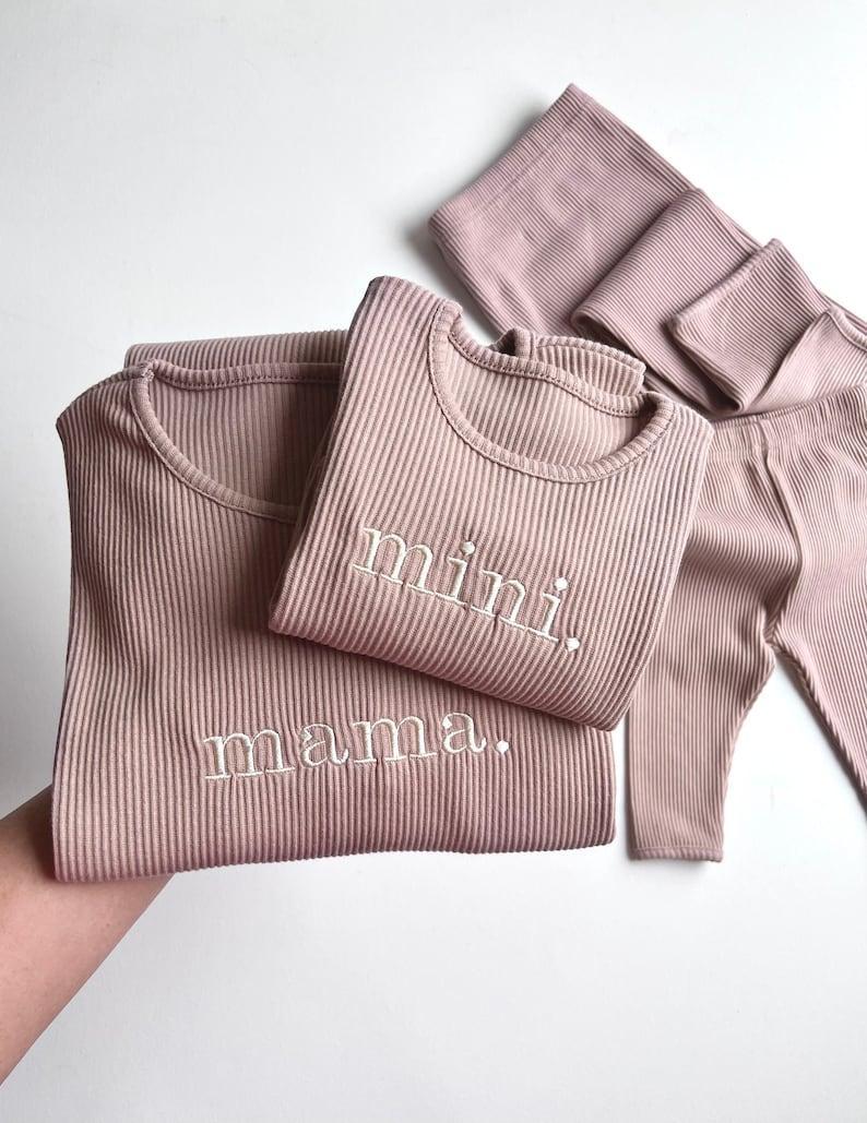 Family Matching Personalised PJs | Mama and Mini | Kids 2 Piece Set | Siblings Match | Clothing | Baby and Kids Outfits | Gf Bf Matching Pjs