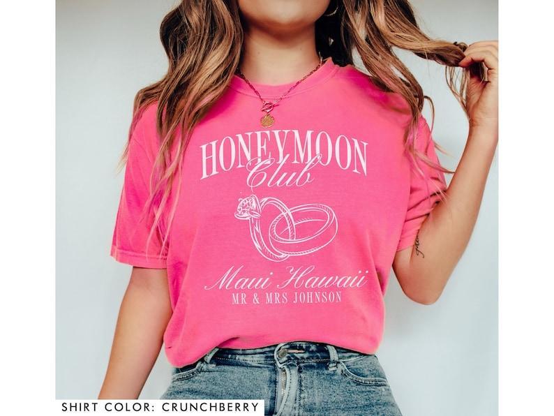 Custom Mr and Mrs Shirts, Just Married Shirts, Honeymoon Shirt, Honeymoon Cocktail Club Style Shirts, Custom Honeymoon Location Shirts