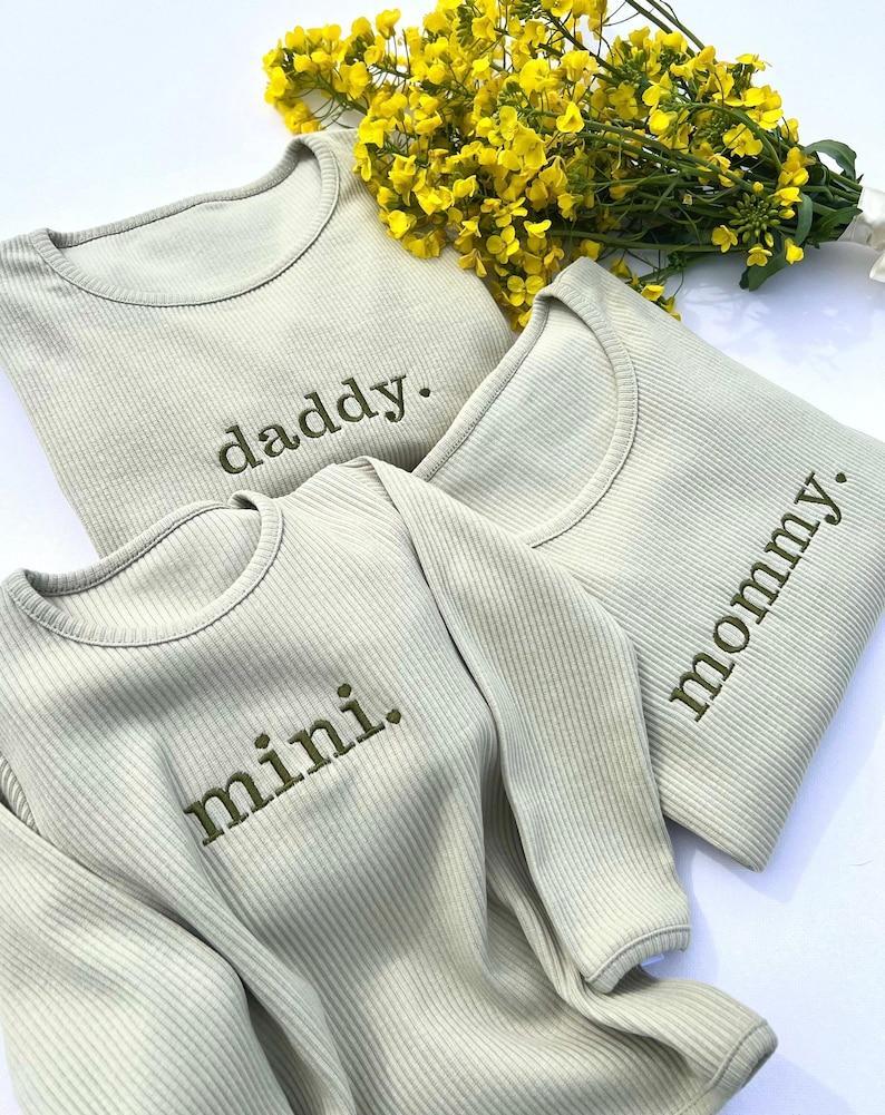 Family Matching Personalised PJs | Mama and Mini | Kids 2 Piece Set | Siblings Match | Clothing | Baby and Kids Outfits | Gf Bf Matching Pjs
