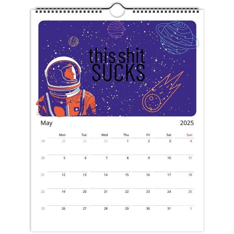 2025 Wall Calendar - Here We Go Again