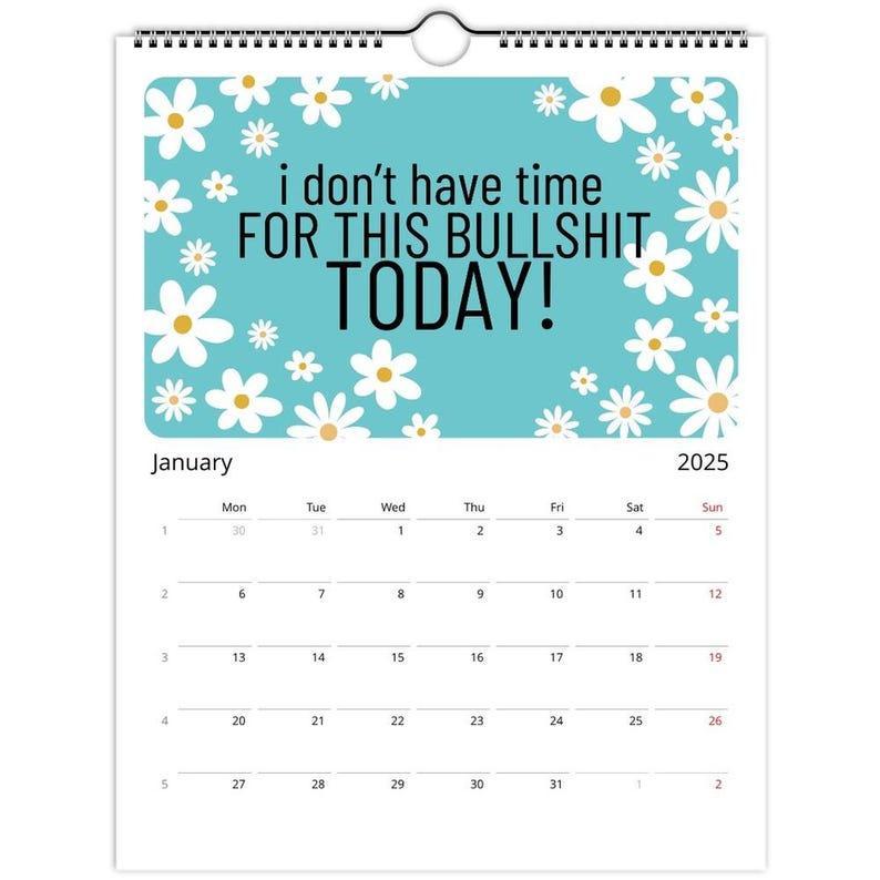 2025 Wall Calendar - Here We Go Again