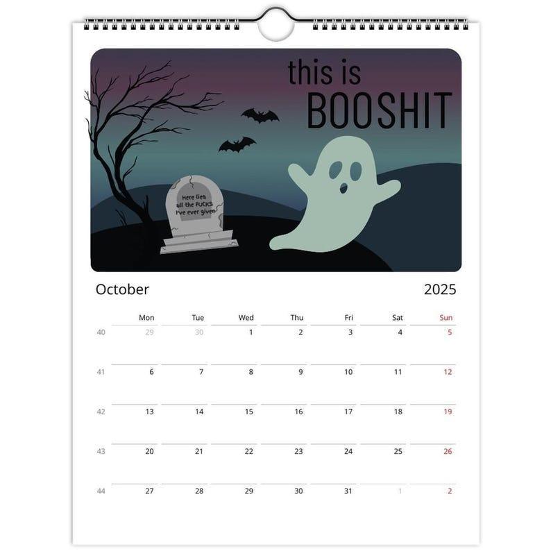 2025 Wall Calendar - Here We Go Again