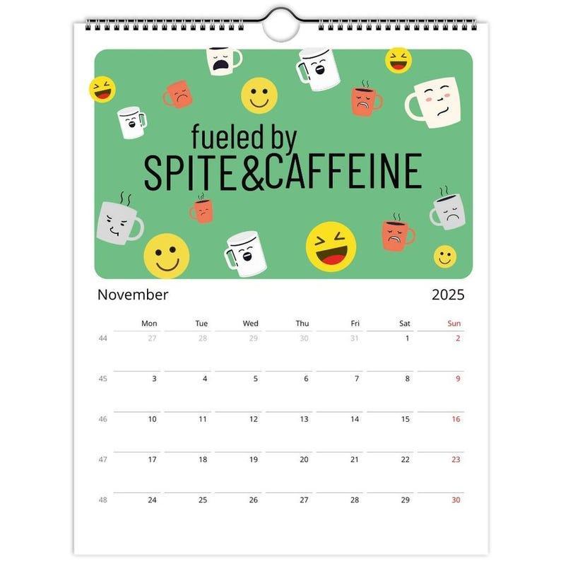 2025 Wall Calendar - Here We Go Again