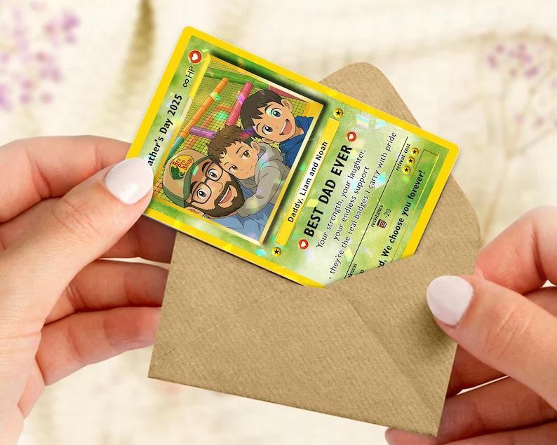 Custom Couple Trading Card Personalized Photo Art Boyfriend Gift Anniversary Wallet Keepsake - Get Photo Blanket