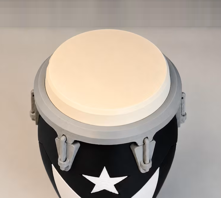 3D Printed Conga Drum Piggy Bank Coin Bank Can Cooler, Cuba Flag Decor, Music Lover Gift - Get Photo Blanket